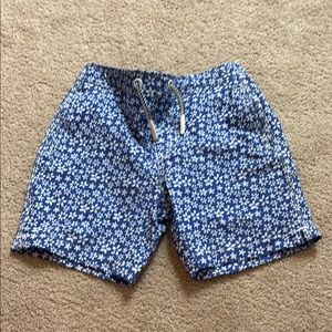 johnnie-O Blue and White Hybrid Shorts
